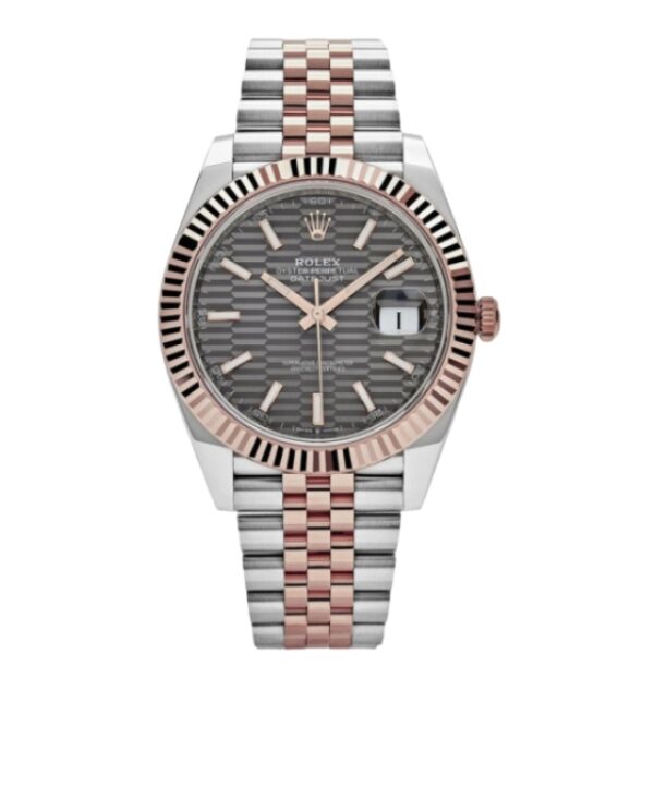 롤렉스 데이저스트 41mm 126331-0020 Half Rose Gold Slate Motif Grey Dial Jubilee[VS]