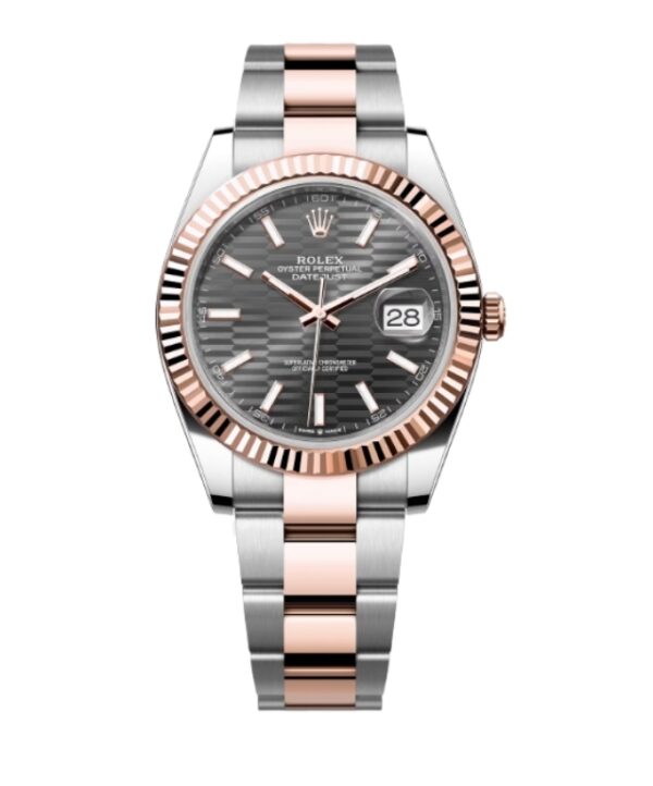 롤렉스 데이저스트 41mm Counterweight 126331-0019 Half Rose Gold Fluted Grey Dial[ARF]