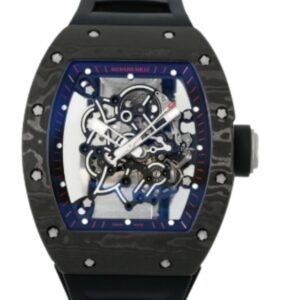 리차드밀 RM055 42.7mm Titanium Black Rubber Strap Skeletonized Black Dial[ZF]