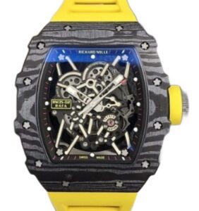 리차드밀 RM35-01 42mm Carbon Fiber Yellow Rubber Strap Skeletonized Dial[SONIC]
