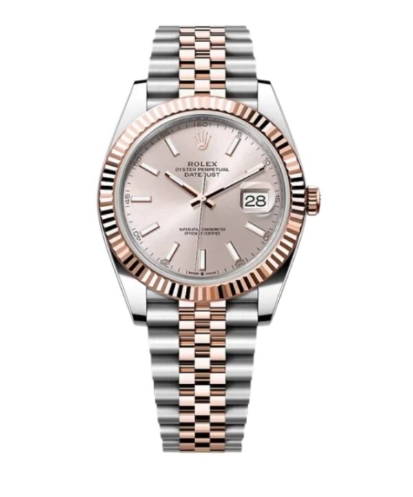롤렉스 데이저스트 41mm 126331-0010 Half Rose Gold Pink Dial Jubilee[VS]