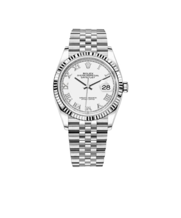 롤렉스 데이저스트 36mm 126234-0025 Full 904L Roman Numerals White Dial Jubilee[VS]