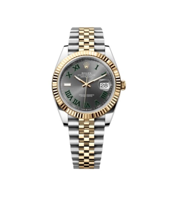 롤렉스 데이저스트 36mm 126233-0035 Wimbledon Half Yellow Gold Roman Number Grey Dial Jubilee[VS]