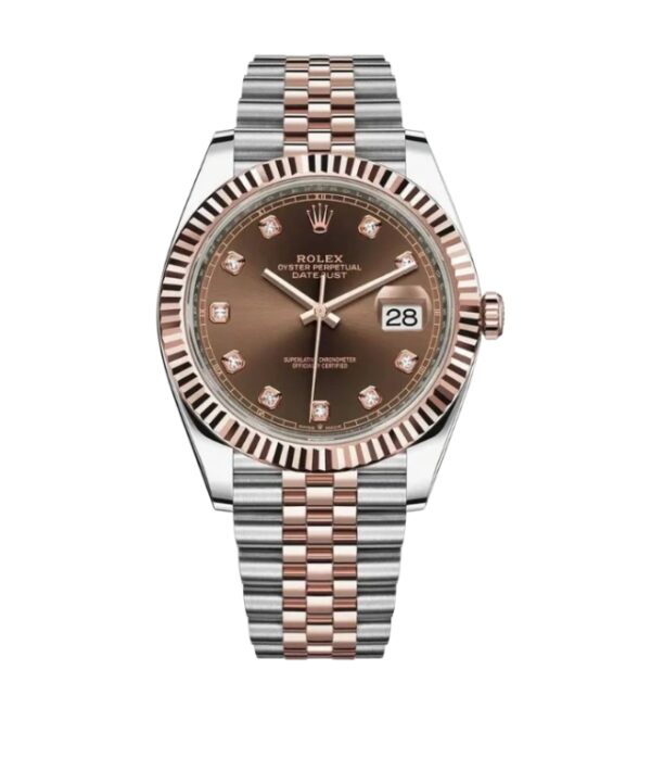 롤렉스 데이저스트 41mm 126331-0004  Half Rose Gold Diamond Brown Dial Jubilee[CLEAN]
