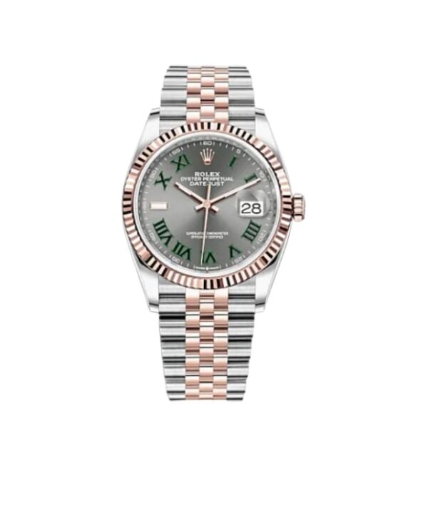 롤렉스 데이저스트 36mm 126231-0029 Half Rose Gold Roman Numerals Wimbledon Grey Dial[CLEAN]