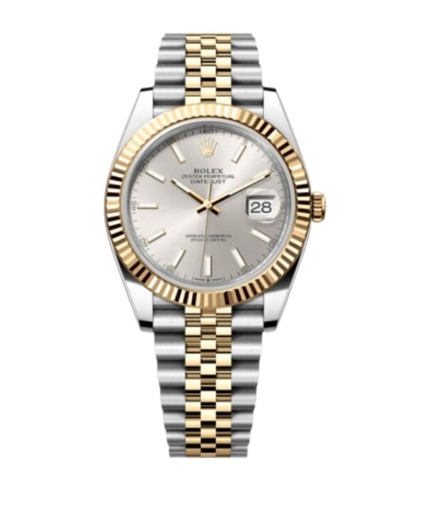 롤렉스 데이저스트 41mm Counterweight 126333-0002 Half Yellow Gold Silver Dial Jubilee[ARF]