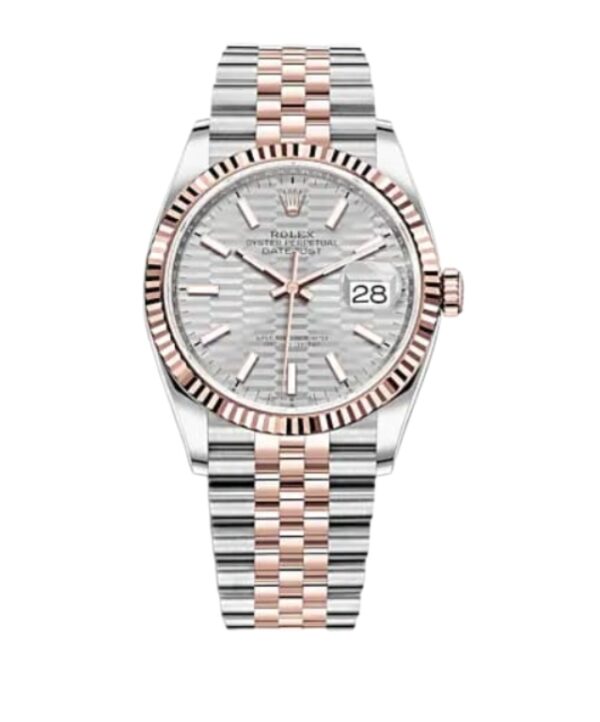 롤렉스 데이저스트 41mm Counterweight 126331-0018 Half Rose Gold Fluted Silver Dial Jubilee[ARF]