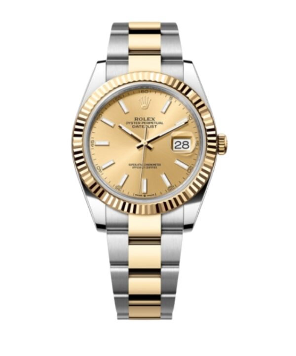 롤렉스 데이저스트 41mm Counterweight 126333-0009 Half Yellow Gold Champagne Dial[ARF]