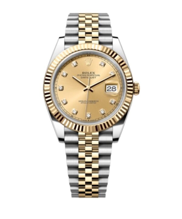 롤렉스 데이저스트 41mm Counterweight 126333-0012 Half Yellow Gold Champagne Diamond Dial Jubilee[ARF]