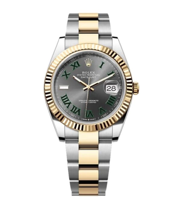 롤렉스 데이저스트 41mm Counterweight 126333-0019 Half Yellow Gold Roman Numerals Grey Dial[ARF]