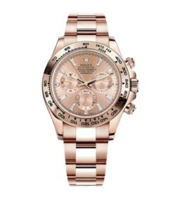 롤렉스18k 데이토나 40mm 116505-0017 Full Rose Gold Diamond Bagutte Pink Dial[CLEAN]
