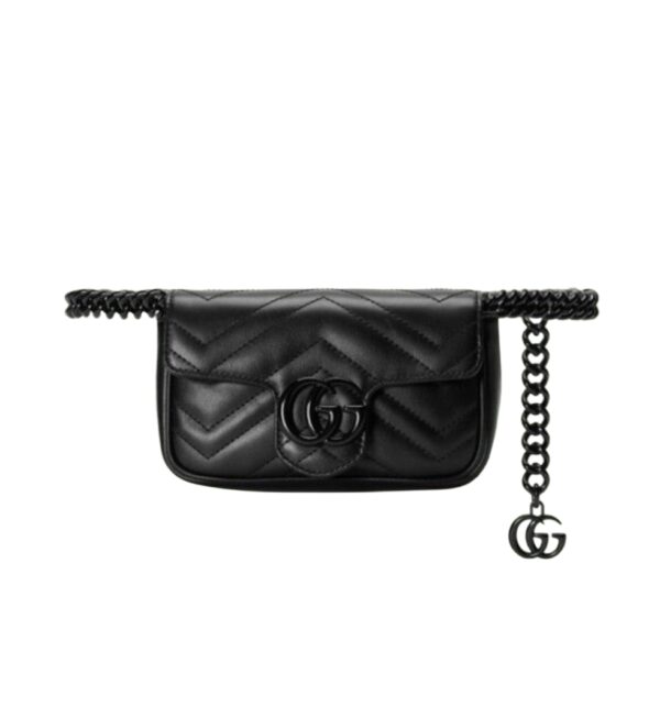구찌[gucci/OC]GG 마몽 벨트백(블랙)