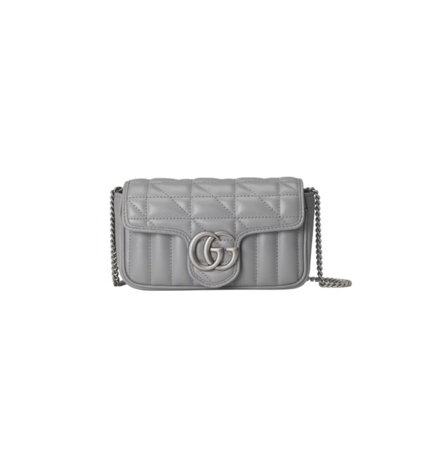 구찌[gucci/OC]GG 마몽 수퍼 미니백(그레이)