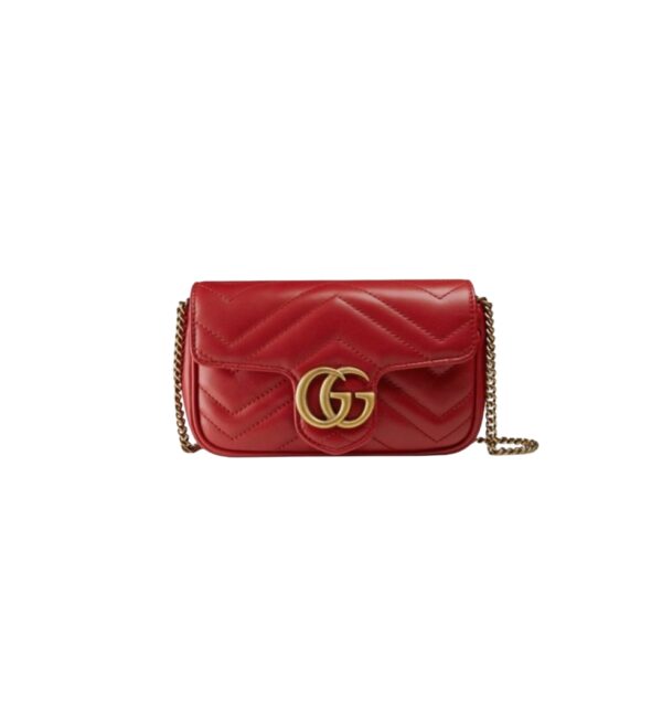 구찌[gucci/OC]GG 마몽 수퍼 미니백(레드)