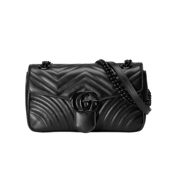 구찌[gucci/OC]GG 마몽 스몰 숄더백(올블랙)