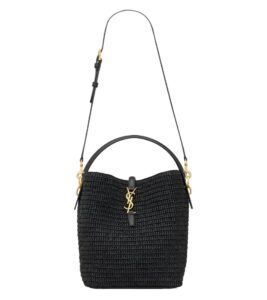 생로랑[ysl]LE 37 라피아 버킷 백(블랙)