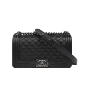 샤넬[chanel/팬더샵]*정품가죽* 보이 미디엄 플랩 백(블랙/은장/캐비어)