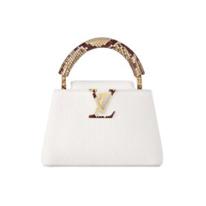 루이비통[louis vuitton/듀티프리]카퓌신 미니(화이트/뱀피핸들)
