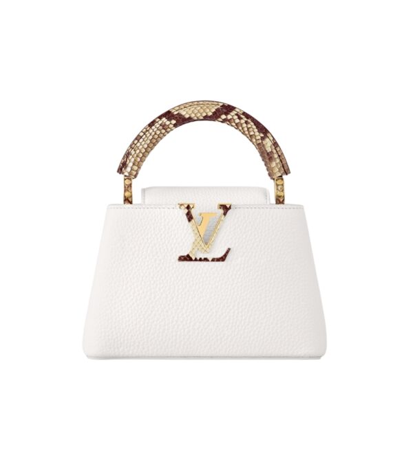 루이비통[louis vuitton/듀티프리]카퓌신 미니(화이트/뱀피핸들)