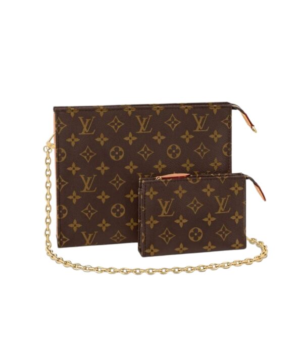 루이비통[louis vuitton/듀티프리]토일레트리 파우치 온 체인(모노그램)
