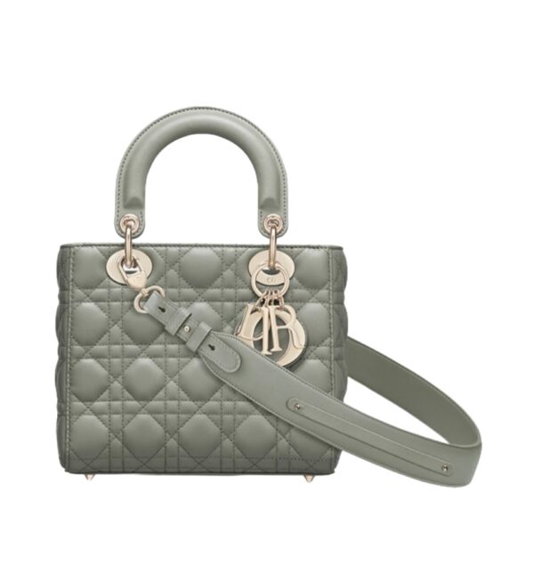 디올[dior/여왕]레이디 디올 ABC 스몰 백(오팔린 그레이/까나쥬/램스킨)