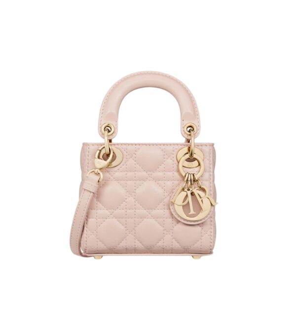 디올[dior/여왕]레이디 디올 마이크로 백(파우더 핑크/까나쥬/램스킨)
