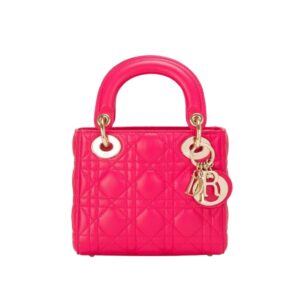 디올[dior/여왕]레이디 디올 미니 백(캔디 핑크/까나쥬/램스킨)