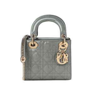 디올[dior/여왕]레이디 디올 미니(그레이/까나쥬/페이턴트)