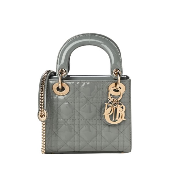 디올[dior/여왕]레이디 디올 미니(그레이/까나쥬/페이턴트)