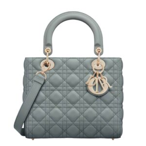 디올[dior/여왕]레이디 디올 미디엄 백(오팔린 그레이/까나쥬/램스킨)