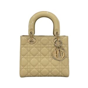 디올[dior/여왕]레이디 디올 스몰 백(샌드/까나쥬/페이턴트)