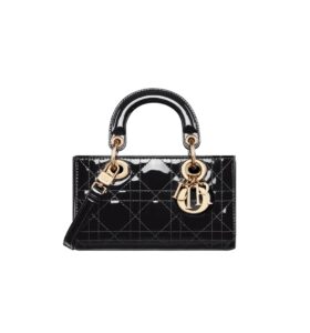 디올[dior/여왕]레이디 디조이 마이크로 백(블랙/까나쥬/페이턴트)