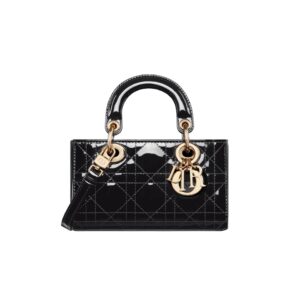 디올[dior/여왕]레이디 디조이 마이크로 백(블랙/까나쥬/페이턴트)
