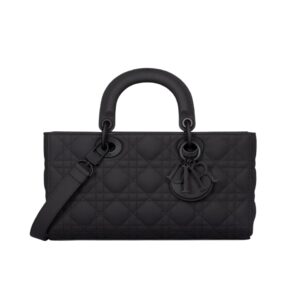 디올[dior/여왕]레이디 디조이 미디엄 백(울트라 매트 블랙/까나쥬/램스킨)