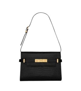 생로랑[ysl]맨해튼 크로커다일 스몰 인 박스(블랙)