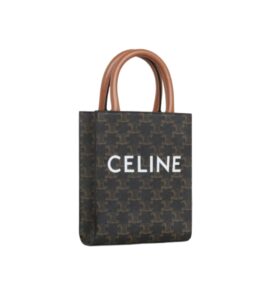 셀린느[celine/블랙프라임]커티컬 로고 카바스 미니(탠/트리옹프 캔버스)