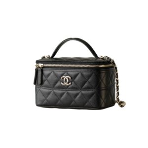 샤넬[chanel/팬더샵]베니티 케이스 백(블랙/금장/캐비어)