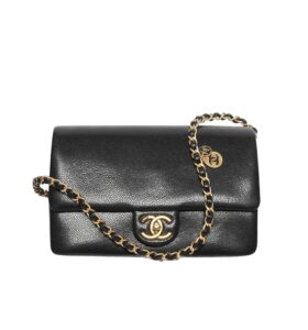 샤넬[chanel/팬더샵]빈티지 클래식 스몰 플랩 백(블랙/금장/캐비어)