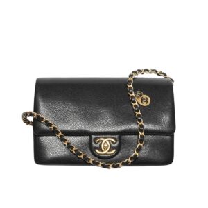 샤넬[chanel/팬더샵]빈티지 클래식 스몰 플랩 백(블랙/금장/캐비어)