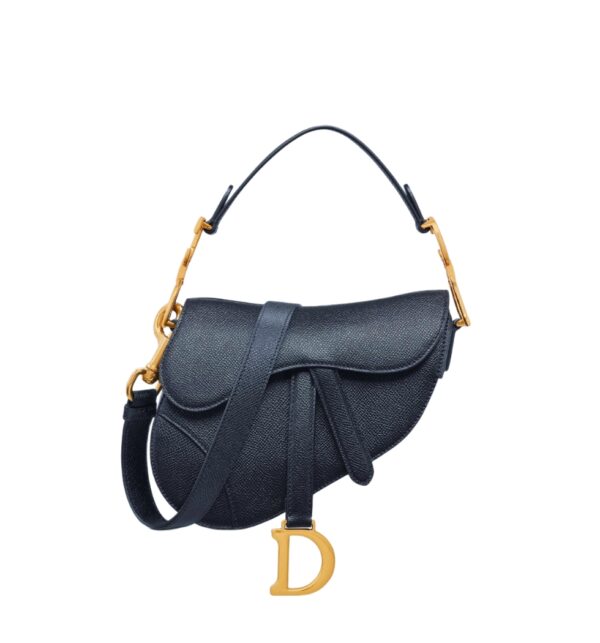 디올[dior/여왕]새들 스트랩 미니 백(네이비/그레인 카프스킨)