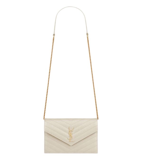 생로랑[ysl]엔벨로프 체인 WOC(크리마 소프트/금장)