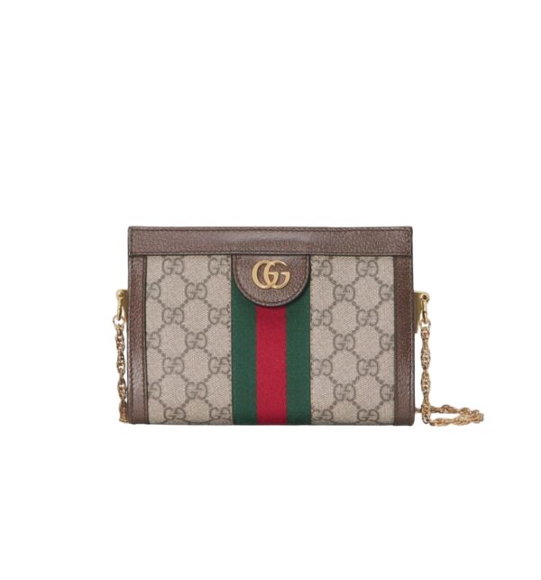 구찌[gucci/OC]오피디아 체인 미니 숄더백(GG수프림 베이지/에보니)
