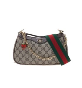 구찌[gucci/OC]오피디아 체인 밴드 펜던트 스몰 숄더백(GG수프림 베이지/에보니)