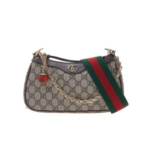 구찌[gucci/OC]오피디아 체인 밴드 펜던트 스몰 숄더백(GG수프림 베이지/에보니)
