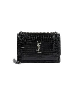 생로랑[ysl]크로커다일 선셋 미디엄(블랙/은장)