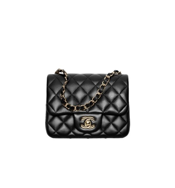 샤넬[chanel/팬더샵]*정품가죽* 클래식 쁘띠삭 플랩백(블랙/금장/램스킨)