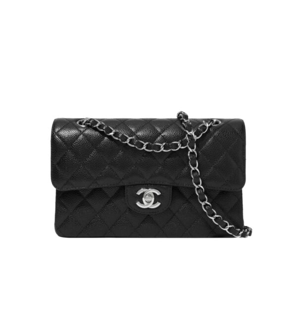 샤넬[chanel/팬더샵]클래식 플랩 백 스몰(블랙/은장/캐비어)