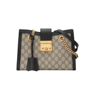 구찌[gucci/OC]패들락 스몰 숄더백(GG수프림/블랙)