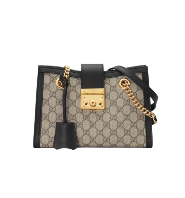 구찌[gucci/OC]패들락 스몰 숄더백(GG수프림/블랙)