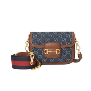 구찌[gucci/OC]홀스빗 1955 미니 숄더백(GG수프림/데님 브라운)